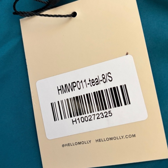 Hello Molly Seraphina Strapless Satin Maxi Dress Teal Size S New With Tag - Picture 13 of 15